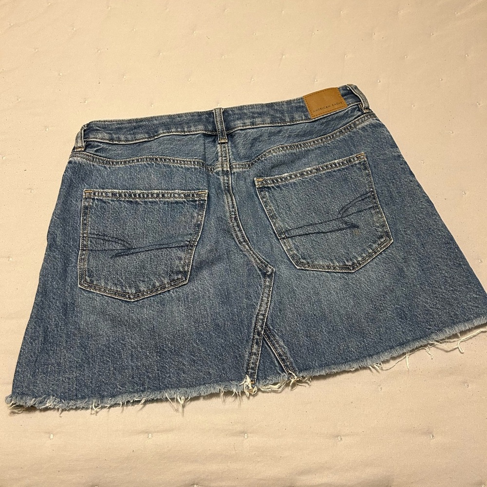 American Eagle Outfitters Blue A-Line Mini Skirt Casual